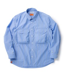 UNIVERSAL OVERALL | narifuri × UNIVERSAL OVERALL ストライプベンチレーションワークシャツ(シャツ/ブラウス)