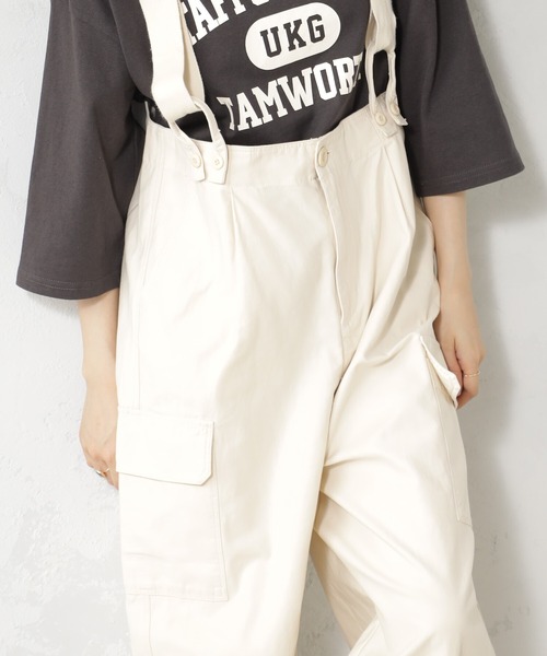 ［2割引］古着好きさん❗️MASONSサスペンダー付マルチポケットカーゴパンツ セール】サスツキカーゴパンツ（カーゴパンツ）｜FOUND GOOD