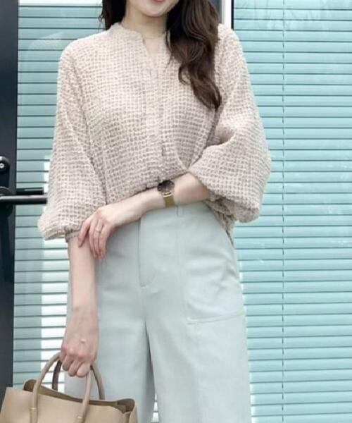 【セール】【洗える】着映える！フェザーシフォンのブラウス（シャツ/ブラウス）｜COUP DE CHANCE（クードシャンス）