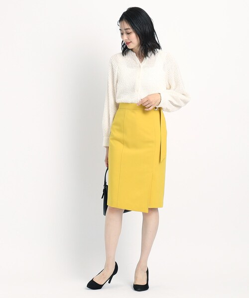 COUP DE CHANCE / クードシャンス 【洗える】フェザーシフォンのブラウス 洗える】フェザーシフォンのブラウス（シャツ・ブラウス