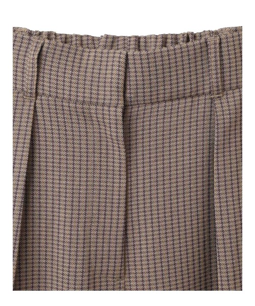 美品　TICCA サテンチェック柄パンツ TICCA（ティッカ）の「TICCA/ティッカ サテンチェックイージー
