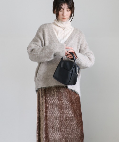 select MOCA(セレクトモカ)の「楊柳ベロアロングスカート(スカート・レディース・ブラック/ブラウン/ベージュ・MEDIUM/LARGE)」の14枚目の写真