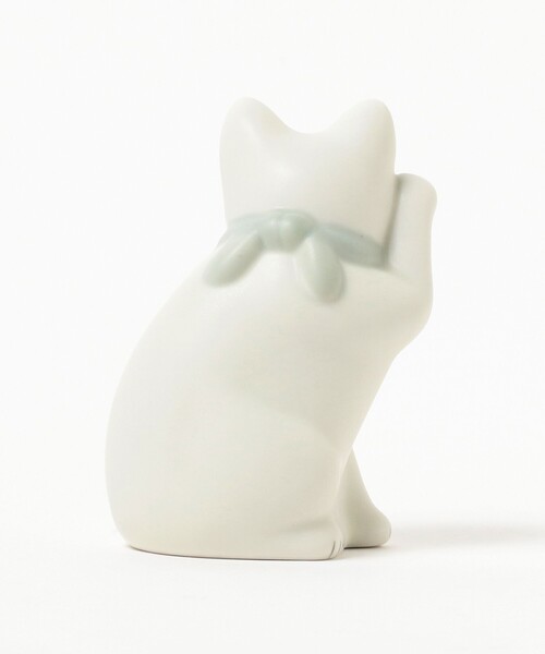 BEAMS JAPAN(ビームス ジャパン)の「中外陶園 / 瀬戸まねき猫 横座 右 4号(インテリア雑貨・レディース・ブルー・ONE SIZE)」の2枚目の写真