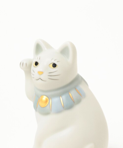 BEAMS JAPAN(ビームス ジャパン)の「中外陶園 / 瀬戸まねき猫 横座 右 4号(インテリア雑貨・レディース・ブルー・ONE SIZE)」の3枚目の写真
