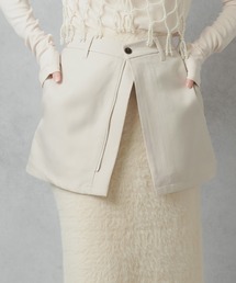 【Lull / ルル】セットアップ対応 / フロントジップミニスカート