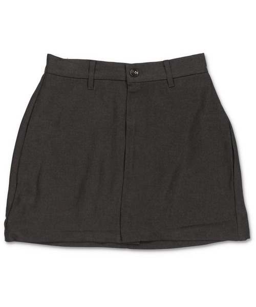 Lull（ルル）の「【Lull / ルル】セットアップ対応 / フロントジップミニスカート（スカート・レディース・チャコール/アイボリー/ブラック・ONESIZE）」の5枚目の写真