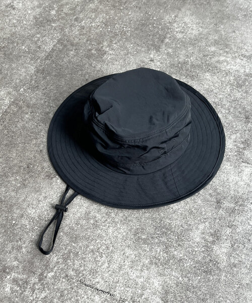 CPCM（シーピーシーエム）の「撥水ナイロンアドベンチャーハット（キャップ・レディース・ブラック/アイボリー/カーキ・FREE）」の8枚目の写真