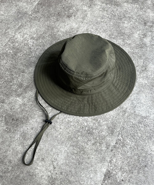 CPCM（シーピーシーエム）の「撥水ナイロンアドベンチャーハット（キャップ・レディース・ブラック/アイボリー/カーキ・FREE）」の4枚目の写真