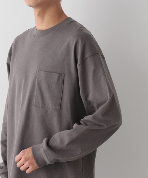 GLOBAL WORK Smile Seed Store(グローバルワーク スマイルシードストア)の「コットンロングスリーブTシャツ/115916(Tシャツ/カットソー・メンズ・オフホワイト/ブラック/チャコール/杢グレー/ブラウン系その他/セージグリーン・LARGE/SMALL/X-LARGE/MEDIUM)」の21枚目の写真