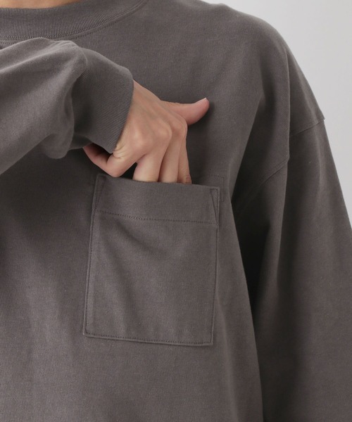 GLOBAL WORK Smile Seed Store(グローバルワーク スマイルシードストア)の「コットンロングスリーブTシャツ/115916(Tシャツ/カットソー・メンズ・オフホワイト/ブラック/チャコール/杢グレー/ブラウン系その他/セージグリーン・LARGE/SMALL/X-LARGE/MEDIUM)」の20枚目の写真