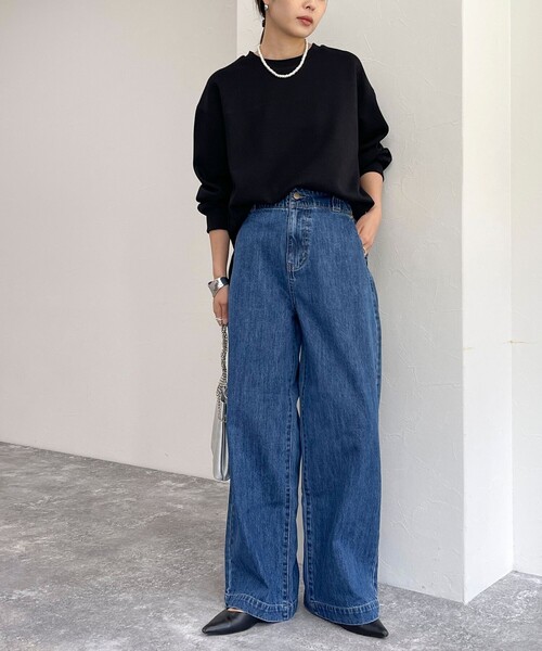 fredy emue（フレディエミュ）の「《セットアップ対応》ダンボールニットプルオーバー（Tシャツ/カットソー・レディース・グレー/オフホワイト/ブラック・38）」の14枚目の写真