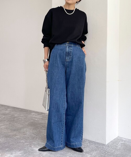 fredy emue（フレディエミュ）の「《セットアップ対応》ダンボールニットプルオーバー（Tシャツ/カットソー・レディース・グレー/オフホワイト/ブラック・38）」の15枚目の写真