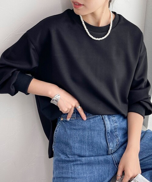 fredy emue（フレディエミュ）の「《セットアップ対応》ダンボールニットプルオーバー（Tシャツ/カットソー・レディース・グレー/オフホワイト/ブラック・38）」の20枚目の写真