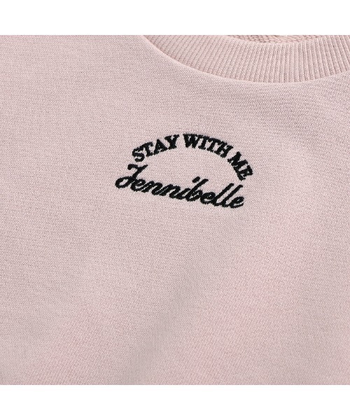 JENNI belle（ジェニィベル）の「【WEB限定】【コットン100％】ハートチュールレイヤードトレーナー（スウェット・キッズ・ラベンダー/ブラック/ピンク・120cm/150cm/140cm/130cm）」の11枚目の写真