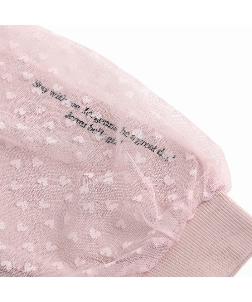 JENNI belle（ジェニィベル）の「【WEB限定】【コットン100％】ハートチュールレイヤードトレーナー（スウェット・キッズ・ラベンダー/ブラック/ピンク・120cm/150cm/140cm/130cm）」の13枚目の写真