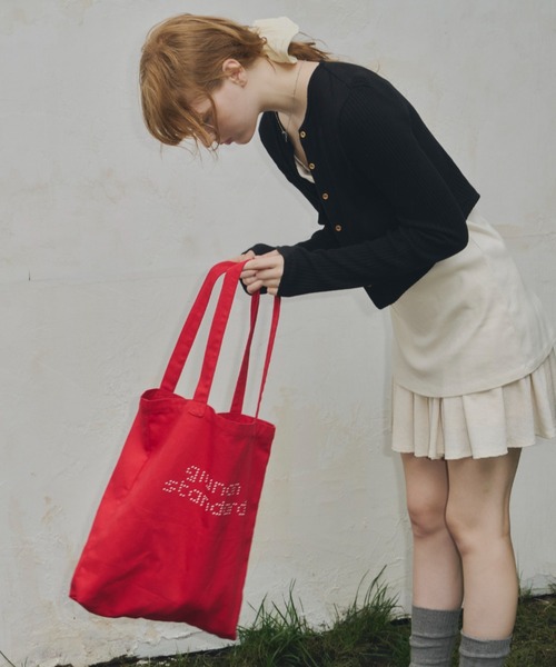 GIUNON（ジウノン）の「dot print tote bag / ドットプリントトートバッグ（トートバッグ・レディース・レッド/ブラック・FREE）」の8枚目の写真