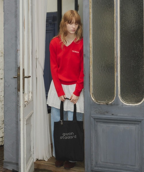 GIUNON（ジウノン）の「dot print tote bag / ドットプリントトートバッグ（トートバッグ・レディース・レッド/ブラック・FREE）」の21枚目の写真