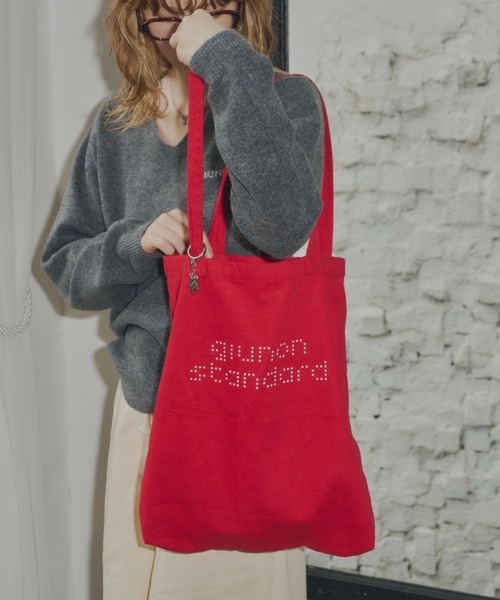GIUNON（ジウノン）の「dot print tote bag / ドットプリントトートバッグ（トートバッグ・レディース・レッド/ブラック・FREE）」の15枚目の写真