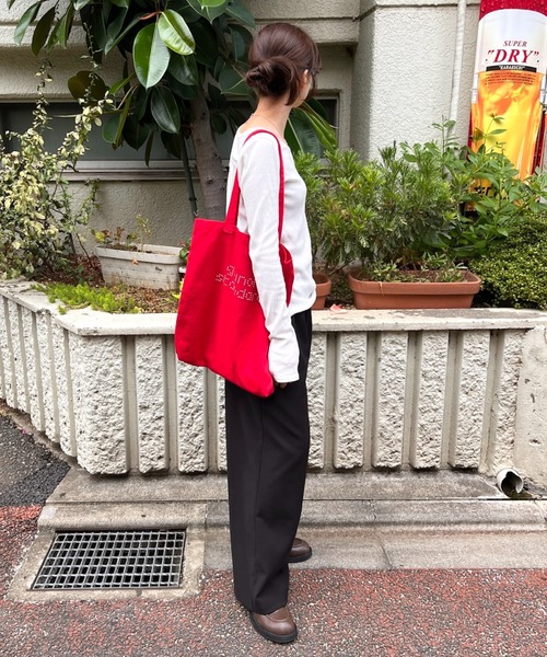 GIUNON（ジウノン）の「dot print tote bag / ドットプリントトートバッグ（トートバッグ・レディース・レッド/ブラック・FREE）」の19枚目の写真