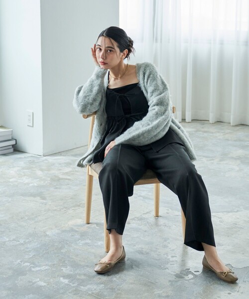 セール】ブークレシャギーカーディガン/ニットカーディガン（ニット