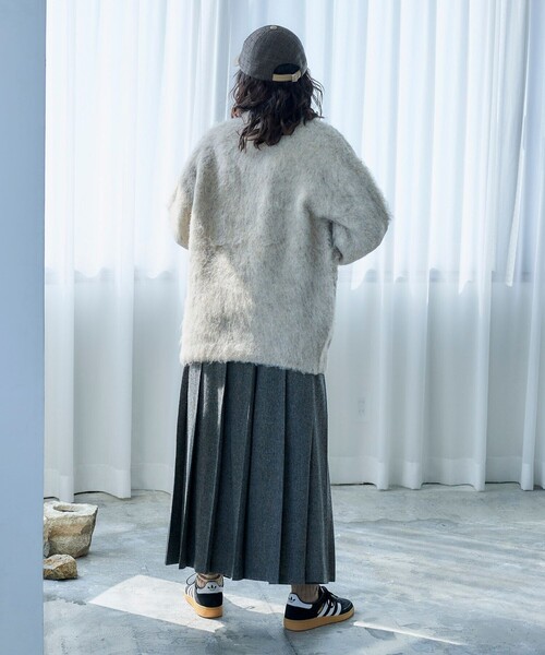 セール】ブークレシャギーカーディガン/ニットカーディガン（ニット