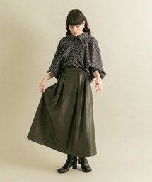 KBF | ウォッシャブルフェイクレザースカート(スカート)