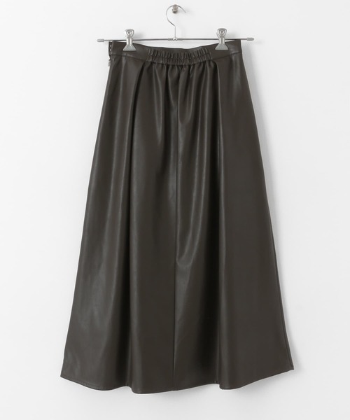 KBF（ケイビーエフ）の「ウォッシャブルフェイクレザースカート（スカート・レディース・ブラウン系その他/ブラック・ONE）」の20枚目の写真