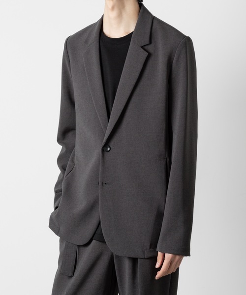 ATTACHMENT（アタッチメント）の「PE ストレッチ ダブルクロス 2B JKT / PE STRETCH DOUBLE CLOTH 2B JKT（テーラードジャケット・メンズ・ブラック/グレー系/ライトグレー系・1/2/3）」の5枚目の写真