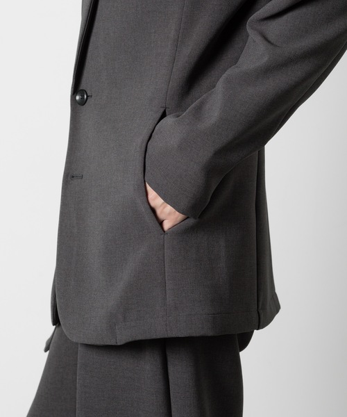 ATTACHMENT（アタッチメント）の「PE ストレッチ ダブルクロス 2B JKT / PE STRETCH DOUBLE CLOTH 2B JKT（テーラードジャケット・メンズ・ブラック/グレー系/ライトグレー系・1/2/3）」の11枚目の写真