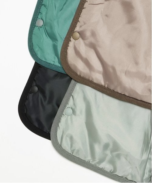 petit main（プティマイン）の「【GOODPRICE/撥水加工】キルティングジャケット（ノーカラージャケット・キッズ・ターコイズブルー/ブラック/モカ/ライトカーキ・80ｃｍ/90cm/100cm/110cm/120cm/130cm）」の11枚目の写真