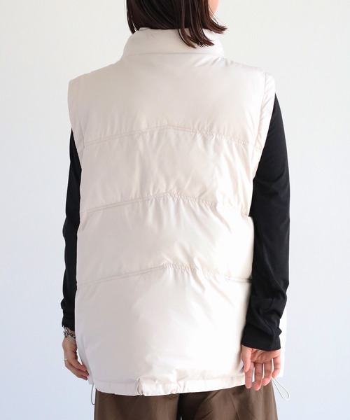cepo（セポ）の「エアコンダウンハーフベスト（ダウンベスト・レディース・オフホワイト/ブラック・M）」の10枚目の写真