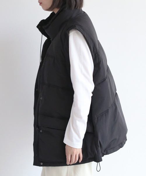 cepo（セポ）の「エアコンダウンハーフベスト（ダウンベスト・レディース・オフホワイト/ブラック・M）」の22枚目の写真