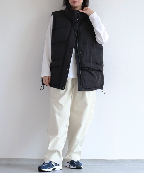 cepo（セポ）の「エアコンダウンハーフベスト（ダウンベスト・レディース・オフホワイト/ブラック・M）」の17枚目の写真