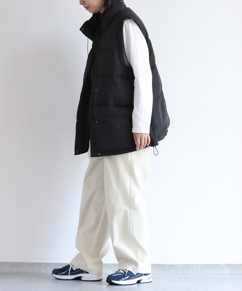 cepo（セポ）の「エアコンダウンハーフベスト（ダウンベスト・レディース・オフホワイト/ブラック・M）」の19枚目の写真