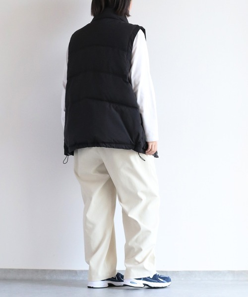 cepo（セポ）の「エアコンダウンハーフベスト（ダウンベスト・レディース・オフホワイト/ブラック・M）」の21枚目の写真