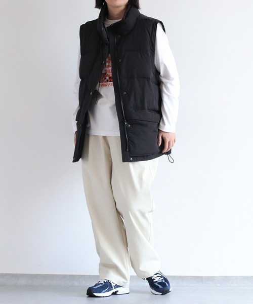 cepo（セポ）の「エアコンダウンハーフベスト（ダウンベスト・レディース・オフホワイト/ブラック・M）」の14枚目の写真
