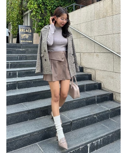 Volume Sleeve Rib Knit Top（ニット/セーター）｜Her lip to（ハー