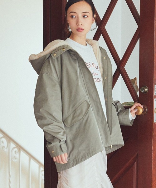 earth music&ecology（アースミュージックアンドエコロジー）の「マルチウェイマウンテンパーカー（マウンテンパーカー・レディース・ブラック/カーキ/ベージュ・M/L）」の3枚目の写真