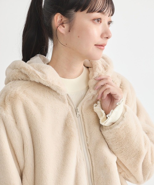 earth music&ecology（アースミュージックアンドエコロジー）の「マルチウェイマウンテンパーカー（マウンテンパーカー・レディース・ブラック/カーキ/ベージュ・M/L）」の4枚目の写真