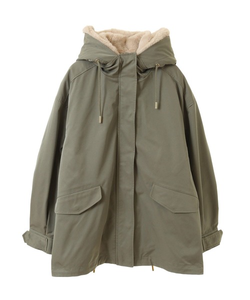 earth music&ecology（アースミュージックアンドエコロジー）の「マルチウェイマウンテンパーカー（マウンテンパーカー・レディース・ブラック/カーキ/ベージュ・M/L）」の22枚目の写真