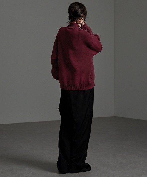 23区 大きいサイズ ラムズ カシミヤ ハイネック ニット ウォッシャブル 44 快ラクWEAR ウォッシャブル カシミヤ混 無地 タートルネック
