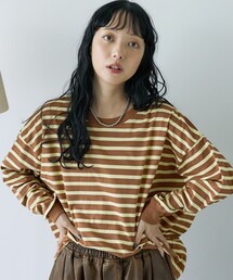 FREAK'S STORE | ボーダー ビッグロンT/長袖Tシャツ(Tシャツ/カットソー)