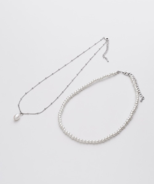 ciite'(シーテ)の「pearl necklace 2 set / 淡水パールネックレス 2個セット(ネックレス・レディース・ゴールド/シルバー・FREE)」の2枚目の写真