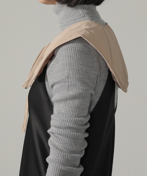 emesuelee（エメスーリー）の「ナイロン付け襟（付け襟・レディース・ダークベージュ/アイボリー/ブラック/ブラウン・フリー）」の15枚目の写真