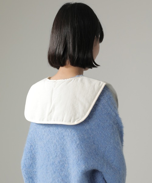 emesuelee（エメスーリー）の「ナイロン付け襟（付け襟・レディース・ダークベージュ/アイボリー/ブラック/ブラウン・フリー）」の10枚目の写真