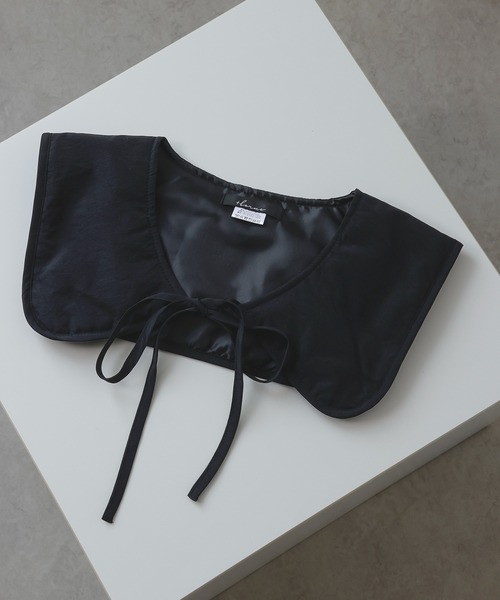 emesuelee（エメスーリー）の「ナイロン付け襟（付け襟・レディース・ダークベージュ/アイボリー/ブラック/ブラウン・フリー）」の18枚目の写真