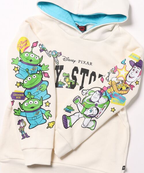 Disney(ディズニー)の「親子お揃い ディズニー TOY・STORY トイストーリー 裏起毛パーカー 9980K(パーカー・キッズ・パープル/ホワイト・150cm/140cm/130cm/120cm/100cm/110cm/80cm/90cm)」の4枚目の写真
