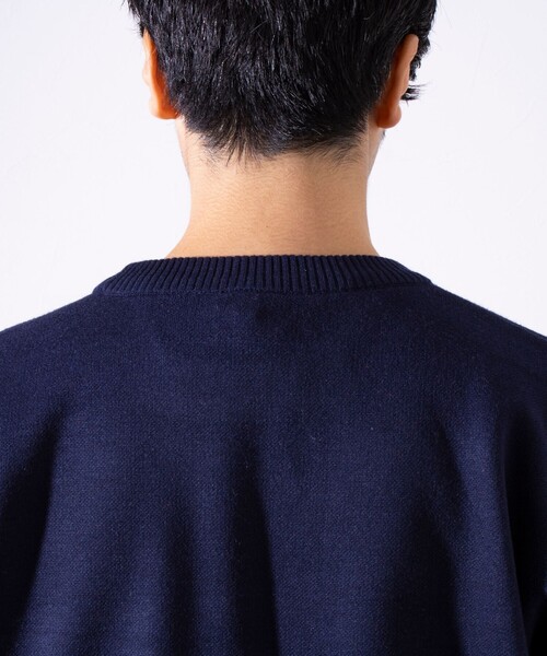 GEVACO(ゲバコ)の「【GEVACO/ゲバコ】ホースサガラ刺繍 プルオーバークルーネックニット UNISEX(ニット/セーター・メンズ・ネイビー/アイボリー/グレー・M/L)」の9枚目の写真