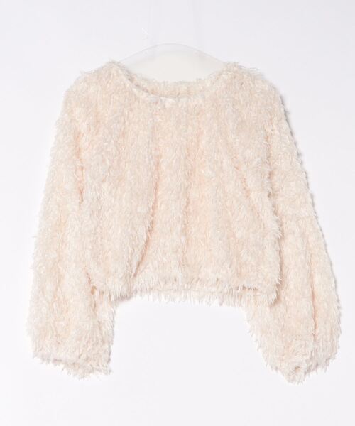 TRUNC（トランクエイティーエイト）の「Feather Yarn Cropped Pullover（ニット/セーター・レディース・ブラック/アイボリー・FREE）」の17枚目の写真