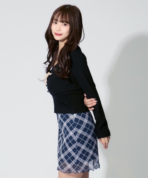 ALLuRing ChaRm(アリュリングチャーム)の「【2点セット】Ribbon Knit Camisole Ensemble / リボンニットキャミソール セット アンサンブル(ニット/セーター・レディース・アイボリー/ブラック/ブラウン・FREE)」の10枚目の写真